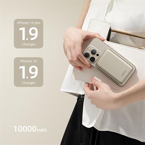 Pin sạc dự phòng Polymer 10000 mAh Type C PD QC 3.0 20W Innostyle IM20PDTG - Vàng Màu Vàng