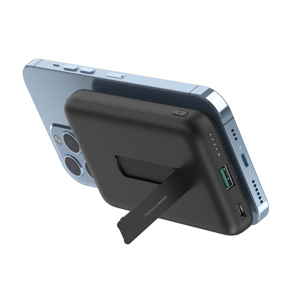 Pin sạc dự phòng Polymer 10000 mAh Type C PD QC 3.0 22.5W Innostyle IM22PDBLK - Đen - Cổng sạc