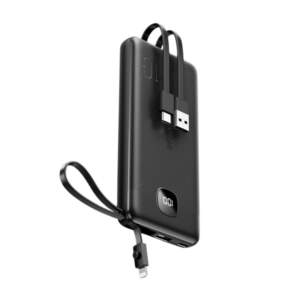 Pin sạc dự phòng Polymer 10000 mAh Type C PD QC 3.0 20W Innostyle IP20MCBLK - Đen - Thiết kế