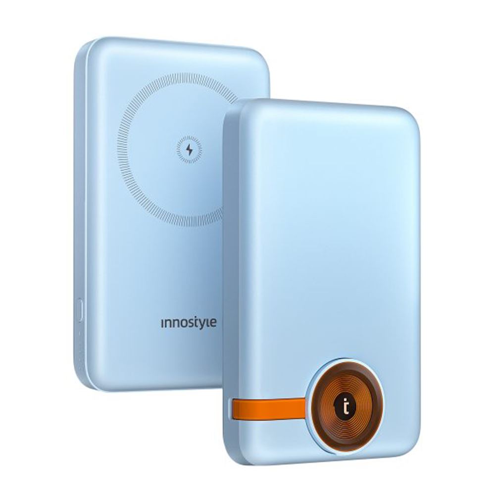 Pin sạc dự phòng Polymer 10000 mAh Type C PD 20W Innostyle IW202BB - Xanh - Thiết kế