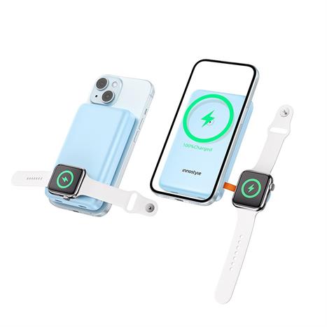 Pin sạc dự phòng Polymer 10000 mAh Type C PD 20W Innostyle IW202BB - Xanh Màu Xanh Dương