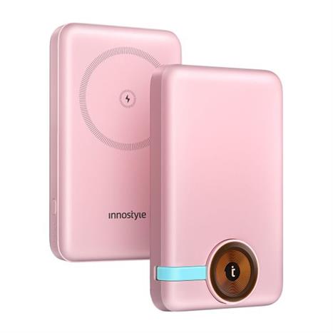 Pin sạc dự phòng Polymer 10000 mAh Type C PD 20W Innostyle IW202BP - Hồng Màu Hồng