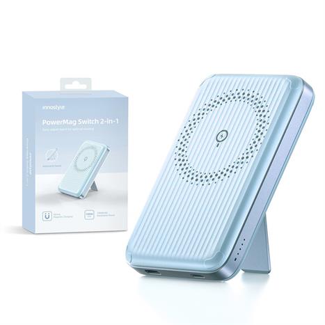 Pin sạc dự phòng Polymer 10000 mAh Type C PD 20W Innostyle IA20PDBB - Xanh Màu Xanh Dương