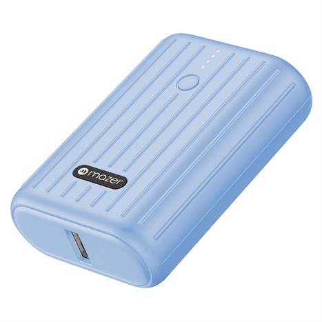 Pin sạc dự phòng Polymer 10000 mAh Type C PD 22.5W Mazer M-EGMINI10.0V2-BU - Xanh Màu Xanh Dương
