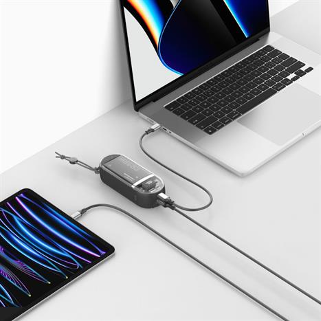 Pin sạc dự phòng Polymer 15000 mAh Type C PD 45W Mazer M-PC45LINK1545-BK - Đen Màu Đen