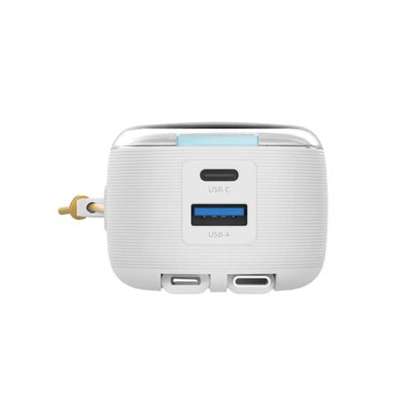 Pin sạc dự phòng Polymer 15000 mAh Type C PD 45W Mazer M-PC45LINK1545-WB - Trắng Màu Xanh Da Trời