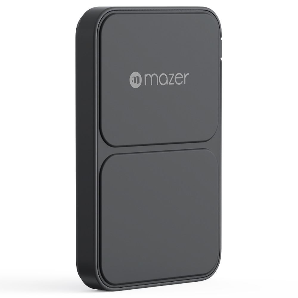 Pin sạc dự phòng Polymer 5000mAh không dây 20W Mazer M-MagAir15-BK - Đen Màu Đen