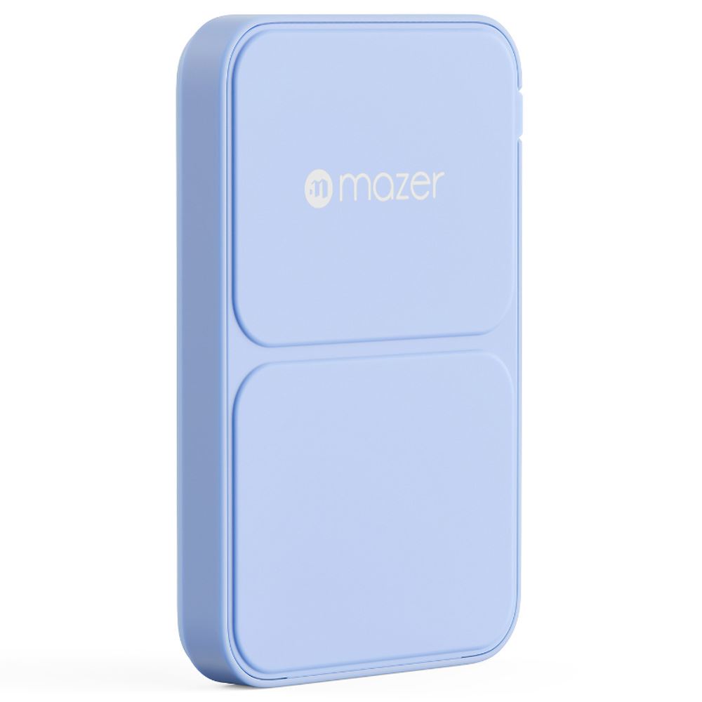 Pin sạc dự phòng Polymer 5000mAh không dây 20W Mazer M-MagAir15-PB - Xanh Màu Xanh Da Trời
