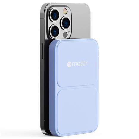 Pin sạc dự phòng Polymer 5000mAh không dây 20W Mazer M-MagAir15-PB - Xanh Màu Xanh Da Trời