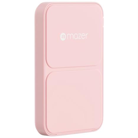 Pin sạc dự phòng Polymer 5000mAh không dây 20W Mazer M-MagAir15-PK - Hồng