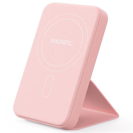 Pin sạc dự phòng Polymer 5000mAh không dây 20W Mazer M-MagAir15-PK - Hồng Màu Hồng