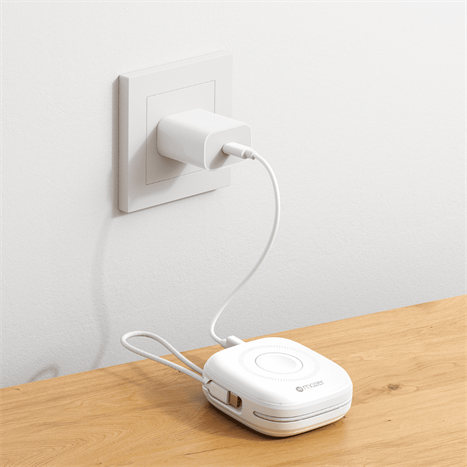 Pin sạc dự phòng Polymer 10000mAh Không dây Qi2 20W Mazer M-MagLink18i-WH Màu Trắng
