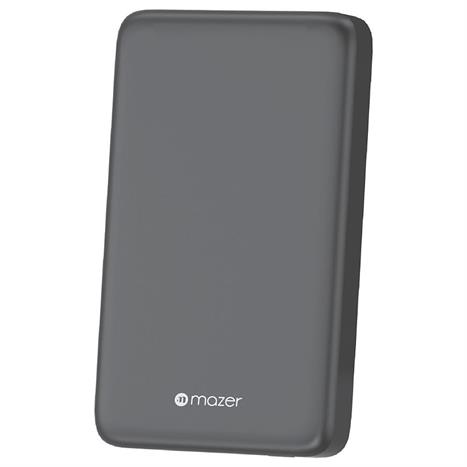 Pin sạc dự phòng Polymer 10000mAh Không dây Qi2 20W Mazer M-MagAir21-GY Màu Xám