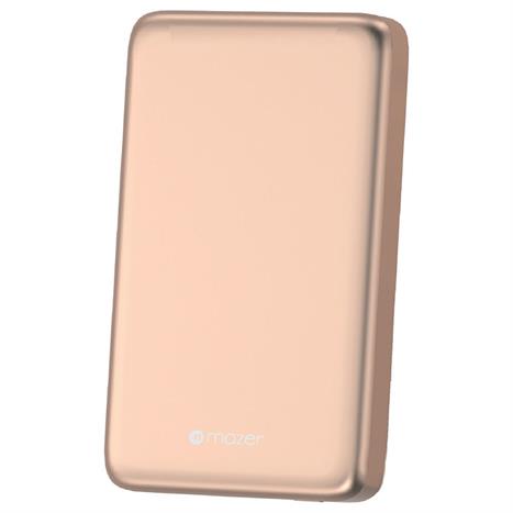 Pin sạc dự phòng Polymer 10000mAh Không dây Qi2 20W Mazer M-MagAir21-DT Màu Cam đất