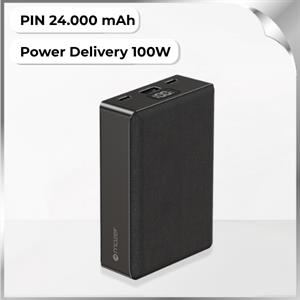 Pin sạc dự phòng Polymer 24000 mAh Type C PD 100W Mazer M-PC100W24V3-BK