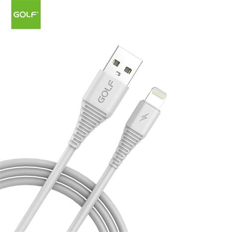 Cáp sạc nhanh và truyền dữ liệu USB A - Lightning 1m Golf GC-64I - Trắng Màu Trắng