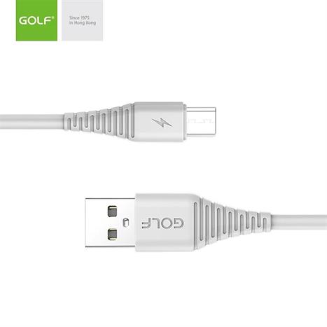 Cáp sạc nhanh và truyền dữ liệu USB A - Micro USB 1m Golf GC-64M Màu Trắng