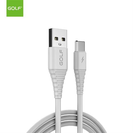 Cáp sạc nhanh và truyền dữ liệu USB A - Type C 18W 1m Golf GC-64T - Trắng Màu Trắng
