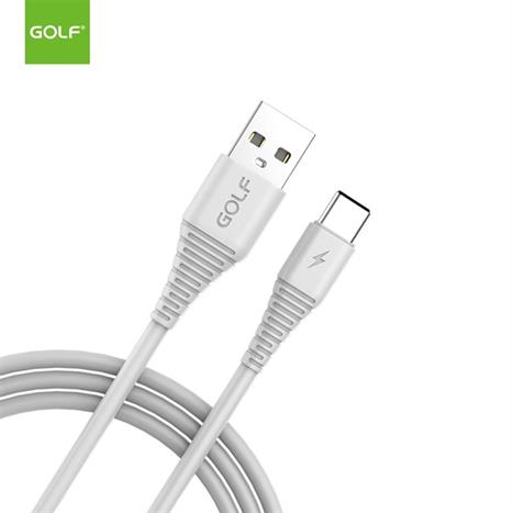 Cáp sạc nhanh và truyền dữ liệu USB A - Type C 18W 1m Golf GC-64T - Trắng Màu Trắng