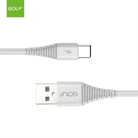 Cáp sạc nhanh và truyền dữ liệu USB A - Type C 18W 1m Golf GC-64T - Trắng Màu Trắng