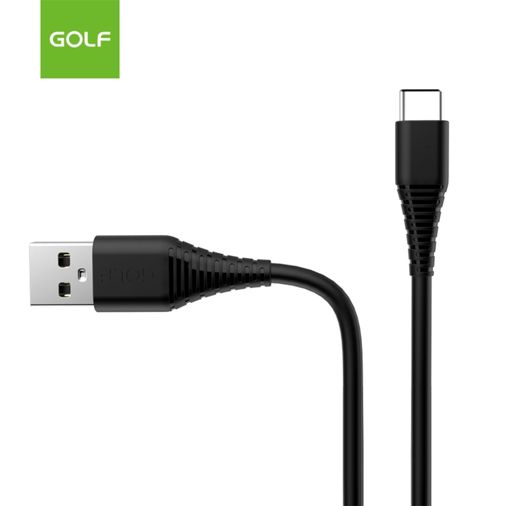 Cáp sạc nhanh và truyền dữ liệu USB A - Type C 18W 1m Golf GC-64T - Đen - Kết nối