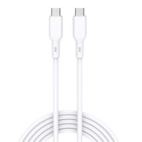 Cáp sạc nhanh và truyền dữ liệu Type-C - Type-C 100W 1.8m Aukey CB-SCC102 - Trắng Màu Trắng