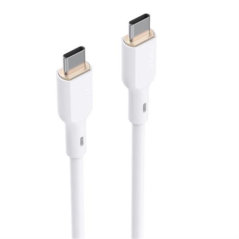 Cáp sạc nhanh và truyền dữ liệu Type-C - Type-C 100W 1.8m Aukey CB-SCC102 - Trắng Màu Trắng