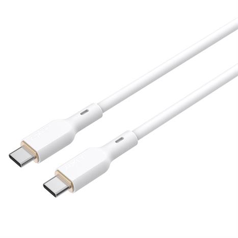 Cáp sạc nhanh và truyền dữ liệu Type-C - Type-C 100W 1.8m Aukey CB-SCC102 - Trắng Màu Trắng