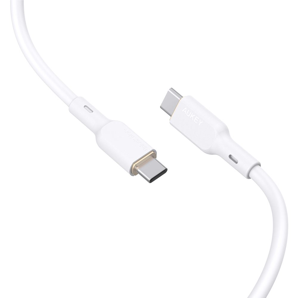 Cáp sạc nhanh và truyền dữ liệu Type-C - Type-C 100W 1.8m Aukey CB-SCC102 - Trắng - Khả năng truyền dữ liệu