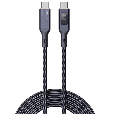 Cáp sạc nhanh và truyền dữ liệu Type-C - Type-C 100W 1m Aukey CB-MCC101 Màu Đen