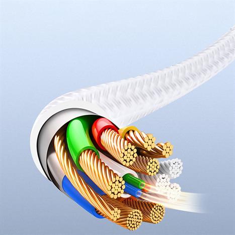 Cáp sạc nhanh và truyền dữ liệu Type-C - Type-C 100W 1m Aukey CB-KCC101 - Trắng Màu Trắng