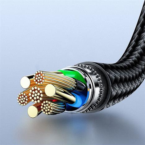 Cáp sạc nhanh và truyền dữ liệu Type-C - Type-C 60W 1m Aukey CB-NCC1 - Đen Màu Đen