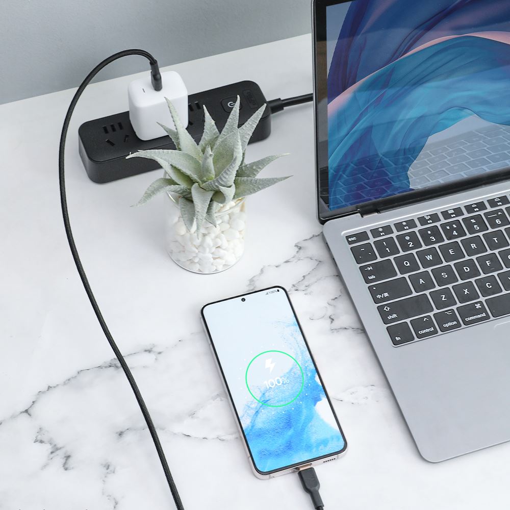 Cáp sạc nhanh và truyền dữ liệu Type-C - Type-C 60W 1m Aukey CB-NCC1 - Đen - Công suất