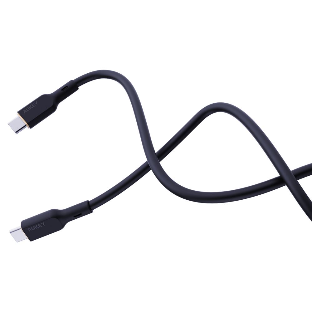 Cáp sạc nhanh và truyền dữ liệu Type-C - Type-C 240W 1m Aukey CB-SCC241 - Đen - Công suất