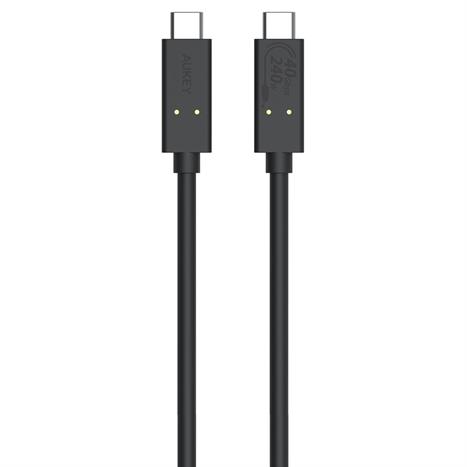 Cáp sạc nhanh và truyền dữ liệu Type-C - Type-C 240W 1.8m Aukey CB-TCC241-BLK Màu Đen