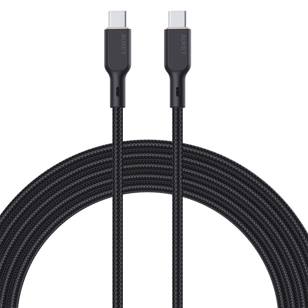 Cáp sạc nhanh và truyền dữ liệu Type-C - Type-C 100W 1.8m Aukey CB-KCC102 - Đen - Độ dài