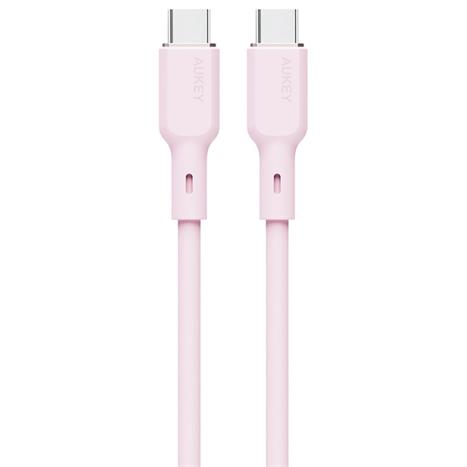 Cáp sạc nhanh và truyền dữ liệu Type-C - Type-C 100W 1m Aukey CB-SCC101 - Hồng Màu Hồng