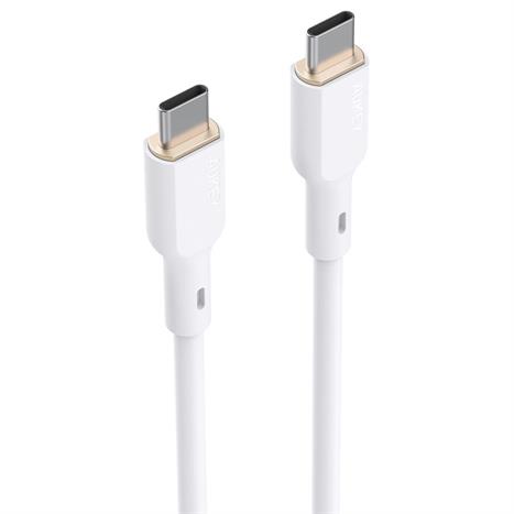 Cáp sạc nhanh và truyền dữ liệu Type-C - Type-C 100W 1m Aukey CB-SCC101 - Trắng Màu Trắng