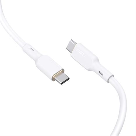 Cáp sạc nhanh và truyền dữ liệu Type-C - Type-C 100W 1m Aukey CB-SCC101 - Trắng Màu Trắng