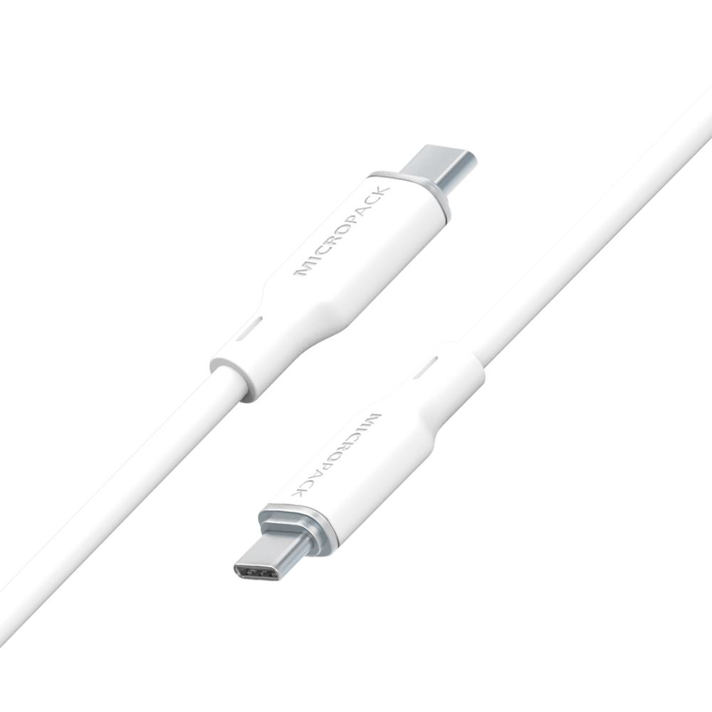 Cáp sạc nhanh và truyền dữ liệu Type-C - Type-C 60W 1.2m MicroPack Power Link C1 MC C60 - Trắng - Tốc độ truyền tải