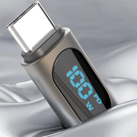 Cáp sạc nhanh và truyền dữ liệu Type-C - Type-C 100W 2m MicroPack Power Link C2 MC C100 - Đen Màu Đen