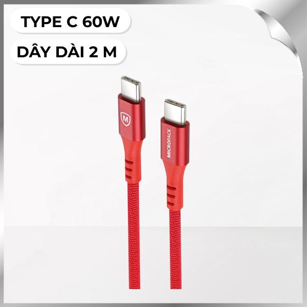 Cáp sạc nhanh và truyền dữ liệu 2m MicroPack Power Link CC MCC C23