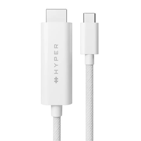 Cáp Type C - HDMI 4K 2.44m Hyperdrive HD6007WHGL Màu Trắng
