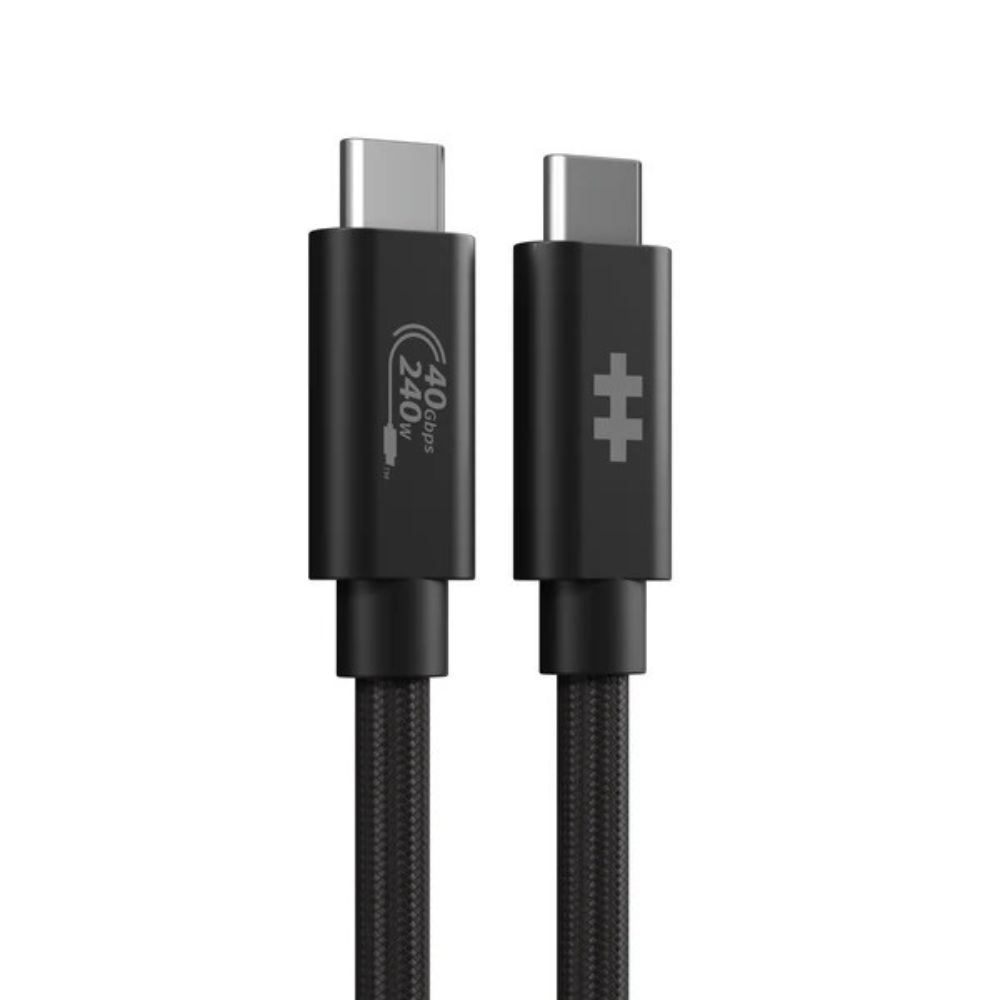 Cáp sạc nhanh và truyền dữ liệu Type-C - Type-C 240W 1.2m Hyperdrive HD6500BKGL Màu Đen