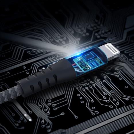 Cáp sạc nhanh và truyền dữ liệu Type-C - Lightning 30W 2m Hyperdrive HD-CLB523 Màu Đen