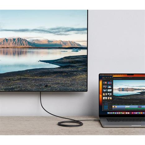 Cáp sạc nhanh và truyền dữ liệu Thunderbolt 4 - Type-C 100W 2m Hyperdrive HDTB4AC2GL Màu Đen