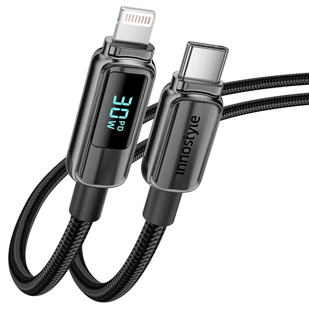 Cáp sạc nhanh và truyền dữ liệu Type-C - Lightning 30W 1.2m Innostyle DP-CL301BLK - Khả năng sạc Cáp sạc nhanh và truyền dữ liệu Type-C - Lightning 30W 1.2m Innostyle DP-CL301BLK - Khả năng sạc