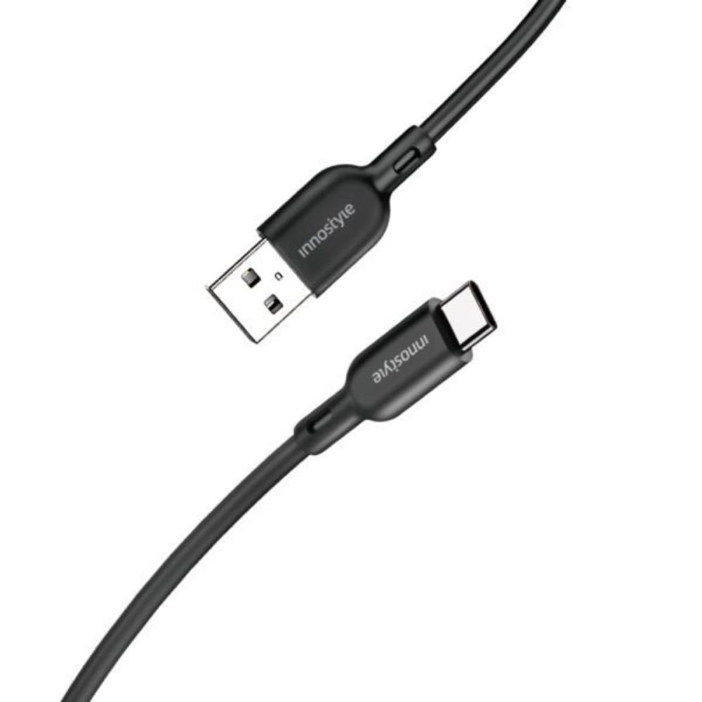 Cáp sạc nhanh và truyền dữ liệu USB-A - Type-C 15W 1.5m Innostyle IAC150BLK - Loại cổng