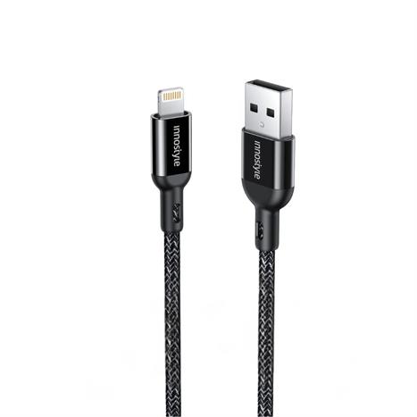 Cáp sạc nhanh và truyền dữ liệu USB-A - Type-C 12W 1.5m Innostyle IAL150ALBLK Màu Đen