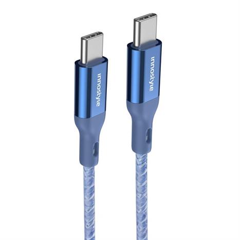 Cáp sạc nhanh và truyền dữ liệu Type-C - Type-C 60W 1.5m Innostyle ICC150ALBLU Màu Xanh Dương